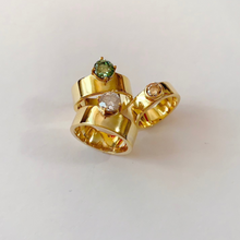 Load image into Gallery viewer, Moissanite North Ring | 0.5 carat, Yellow