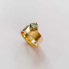 Load image into Gallery viewer, Moissanite North Ring | 1 carat, Blue Green