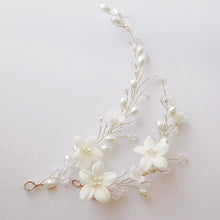 Load image into Gallery viewer, Bridal Hair Vine | Lily 2-piece Side Vine (Next slot: April 2023)