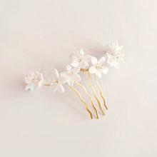 Load image into Gallery viewer, Bridal Comb | White Lily (Next slot: July 2023)