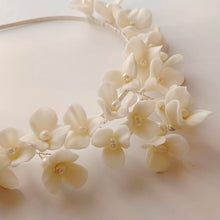 Load image into Gallery viewer, Slim Bridal Tiara | Fleur de lis (Next slot: September 2023)