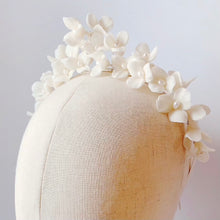 Load image into Gallery viewer, Slim Bridal Tiara | Fleur de lis (Next slot: September 2023)
