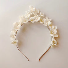 Load image into Gallery viewer, Slim Bridal Tiara | Fleur de lis (Next slot: September 2023)